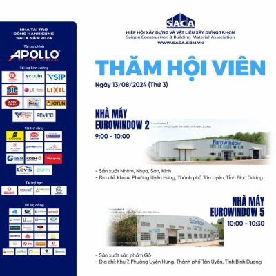 CHƯƠNG TRÌNH THĂM HỘI VIÊN SACA THÁNG 08/2024