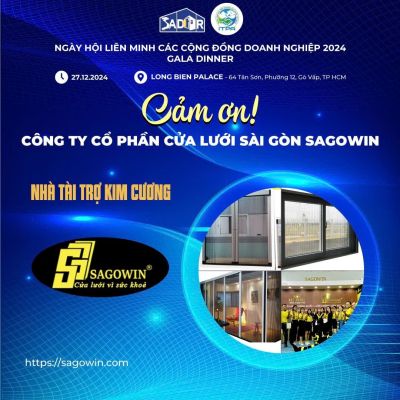 NHÀ TÀI TRỢ KIM CƯƠNG SAGOWIN ĐỒNG HÀNH CÙNG NGÀY HỘI LIÊN MINH CÁC CỘNG ĐỒNG DOANH NGHIỆP