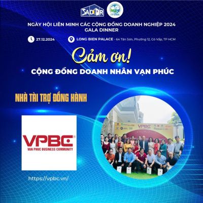 BAN TỔ CHỨC NGÀY HỘI LIÊN MINH CÁC CỘNG ĐỒNG DOANH NGHIỆP TRÂN TRỌNG CẢM ƠN NHÀ TÀI TRỢ ĐỒNG HÀNH - CỘNG ĐỒNG DOANH NHÂN VẠN PHÚC